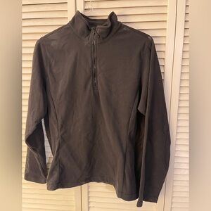 Lands End. Women’s. 1/4 Zip. Large (14-16). Lt wt fleece. Navy blue. Like New.